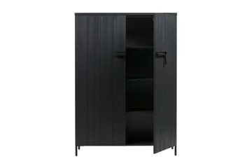 Bruut Oppbevaringsskap 100 cm - Svart Furu - Oppbevaring - Skap - Oppbevaringsskap