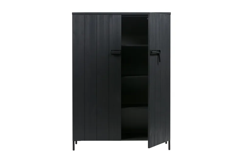 Bruut Oppbevaringsskap 100 cm - Svart Furu - Oppbevaring - Skap - Oppbevaringsskap