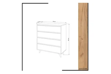 Byrå Ek|Svart - Oppbevaring - Skap - Oppbevaringsskap