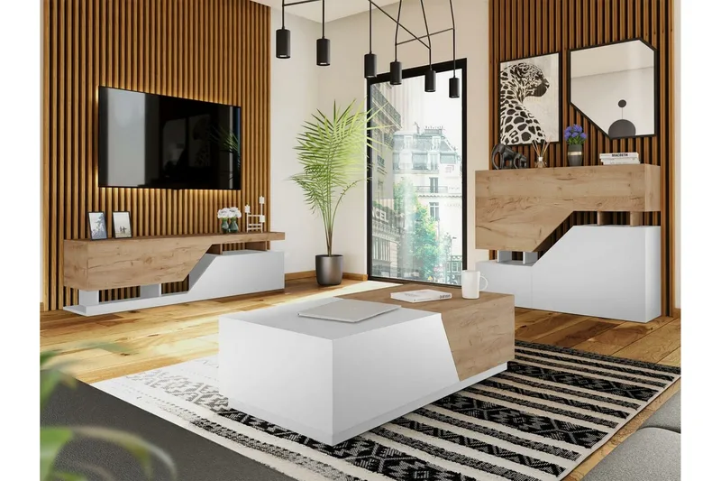 Carbost Highboard White - Oppbevaring - Skap - Oppbevaringsskap