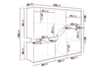 Carbost Highboard White - Oppbevaring - Skap - Oppbevaringsskap
