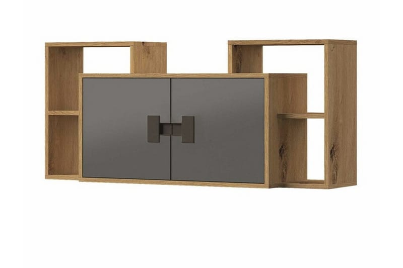 Castlebay Highboard Grey High Gloss