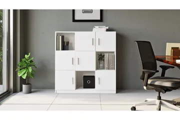 Celtigar Highboard 38x120 cm - Hvit - Oppbevaring - Skap - Oppbevaringsskap