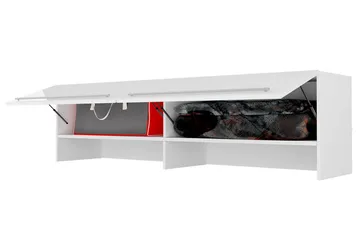 Concept Pro Förvaringsskåp 215x46x58 cm White High gloss 215x46x58 - Oppbevaring - Skap - Oppbevaringsskap