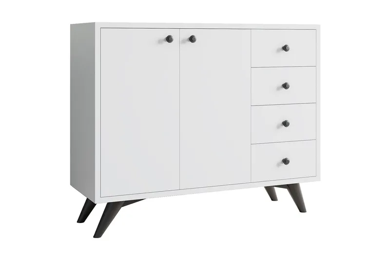 Desgrar Oppbevaringsskap 100x82 cm, Hvit