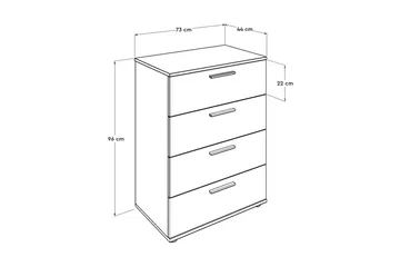Dresser Hvit - Hvit - Oppbevaring - Skap - Oppbevaringsskap
