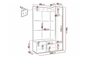 Dunvegan Highboard Black - Oppbevaring - Skap - Oppbevaringsskap