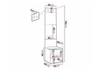 Dunvegan Highboard Black - Oppbevaring - Skap - Oppbevaringsskap