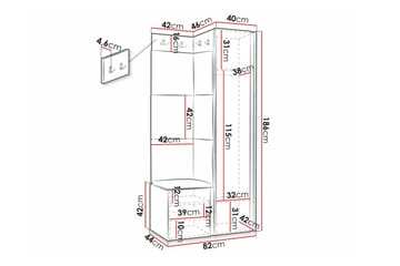 Dunvegan Highboard Black - Oppbevaring - Skap - Oppbevaringsskap