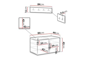 Dunvegan Highboard Black - Oppbevaring - Skap - Oppbevaringsskap