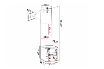 Dunvegan Highboard Black - Oppbevaring - Skap - Oppbevaringsskap
