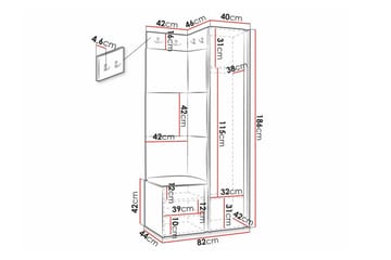 Dunvegan Highboard Black - Oppbevaring - Skap - Oppbevaringsskap