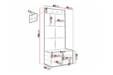 Dunvegan Highboard Black - Oppbevaring - Skap - Oppbevaringsskap