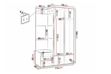 Dunvegan Highboard Black - Oppbevaring - Skap - Oppbevaringsskap