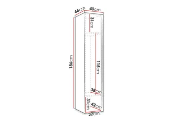 Dunvegan Highboard Black - Oppbevaring - Skap - Oppbevaringsskap