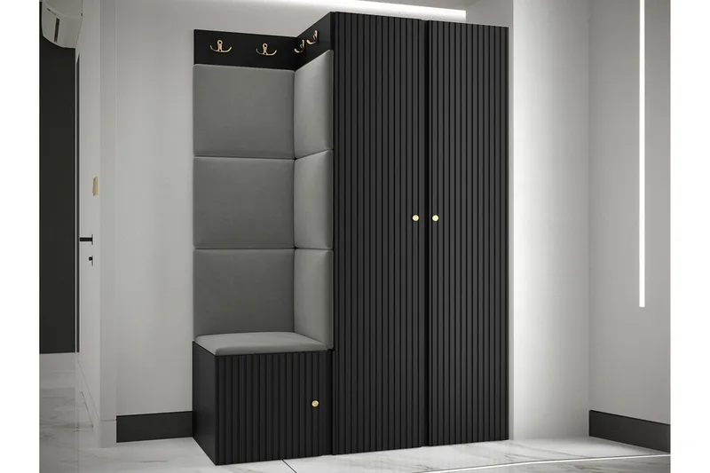 Dunvegan Highboard Black - Oppbevaring - Skap - Oppbevaringsskap