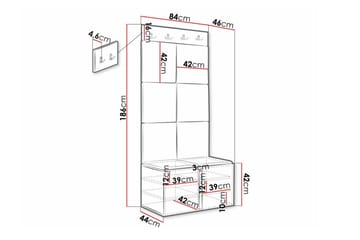 Dunvegan Highboard Black - Oppbevaring - Skap - Oppbevaringsskap