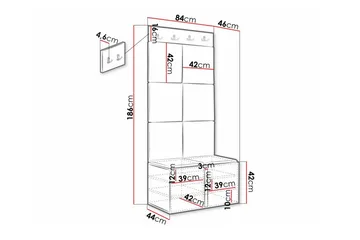 Dunvegan Highboard Black - Oppbevaring - Skap - Oppbevaringsskap