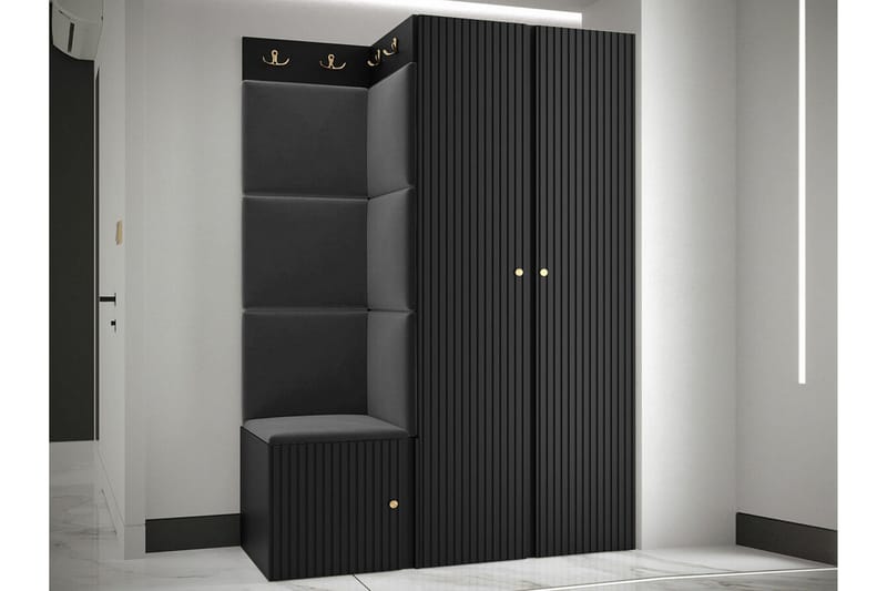 Dunvegan Highboard Black - Oppbevaring - Skap - Oppbevaringsskap