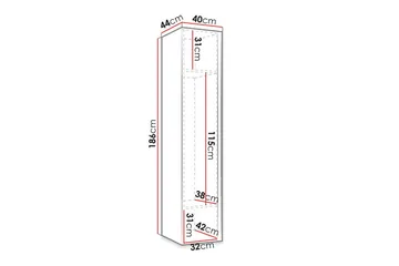 Dunvegan Highboard Black - Oppbevaring - Skap - Oppbevaringsskap