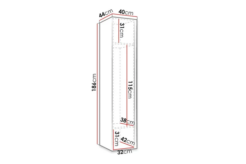 Dunvegan Highboard Black - Oppbevaring - Skap - Oppbevaringsskap