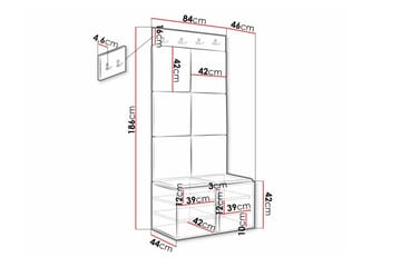 Dunvegan Highboard Black - Oppbevaring - Skap - Oppbevaringsskap