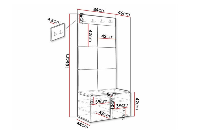 Dunvegan Highboard Black - Oppbevaring - Skap - Oppbevaringsskap