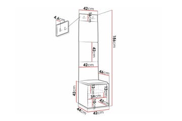 Dunvegan Highboard Black - Oppbevaring - Skap - Oppbevaringsskap