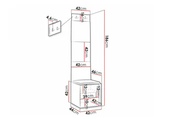 Dunvegan Highboard Black - Oppbevaring - Skap - Oppbevaringsskap