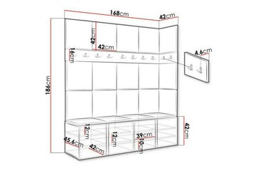 Dunvegan Highboard Brown - Oppbevaring - Skap - Oppbevaringsskap