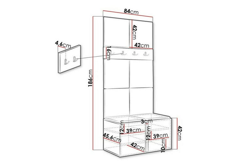 Dunvegan Highboard Brown - Oppbevaring - Skap - Oppbevaringsskap