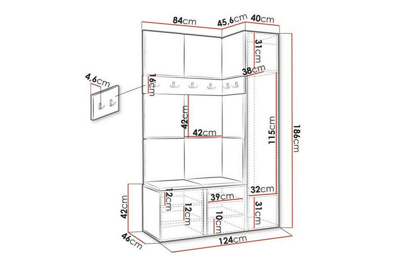 Dunvegan Highboard Brown - Oppbevaring - Skap - Oppbevaringsskap