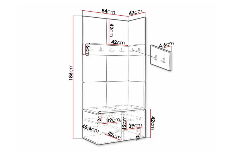 Dunvegan Highboard - Brun - Oppbevaring - Skap - Oppbevaringsskap