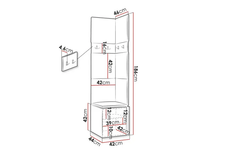 Dunvegan Highboard - Brun - Oppbevaring - Skap - Oppbevaringsskap