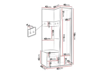 Dunvegan Highboard - Brun - Oppbevaring - Skap - Oppbevaringsskap