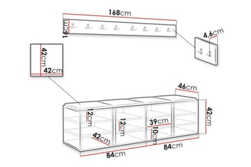 Dunvegan Highboard - Brun - Oppbevaring - Skap - Oppbevaringsskap