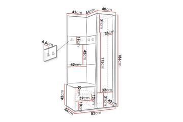 Dunvegan Highboard Graphite - Oppbevaring - Skap - Oppbevaringsskap