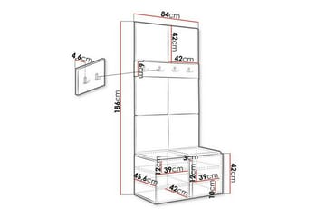 Dunvegan Highboard Graphite - Oppbevaring - Skap - Oppbevaringsskap