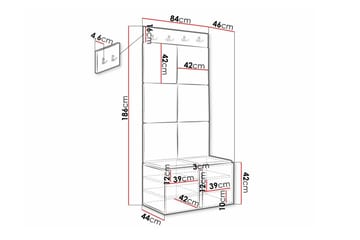 Dunvegan Highboard White - Oppbevaring - Skap - Oppbevaringsskap
