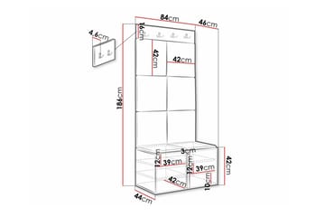Dunvegan Highboard White - Oppbevaring - Skap - Oppbevaringsskap