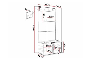 Dunvegan Highboard White - Oppbevaring - Skap - Oppbevaringsskap
