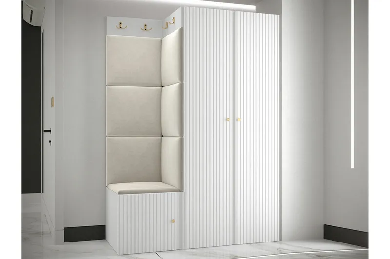 Dunvegan Highboard White - Oppbevaring - Skap - Oppbevaringsskap