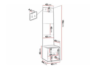 Dunvegan Highboard White - Oppbevaring - Skap - Oppbevaringsskap