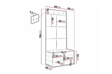 Dunvegan Highboard White - Oppbevaring - Skap - Oppbevaringsskap