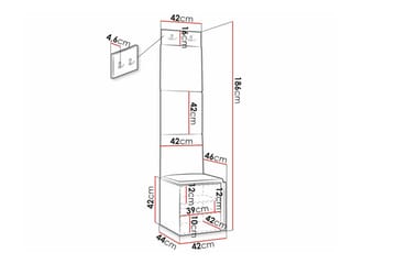 Dunvegan Highboard White - Oppbevaring - Skap - Oppbevaringsskap