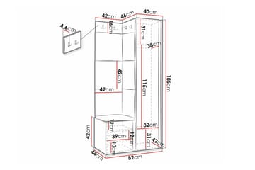 Dunvegan Highboard White - Oppbevaring - Skap - Oppbevaringsskap