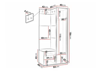Dunvegan Highboard White - Oppbevaring - Skap - Oppbevaringsskap
