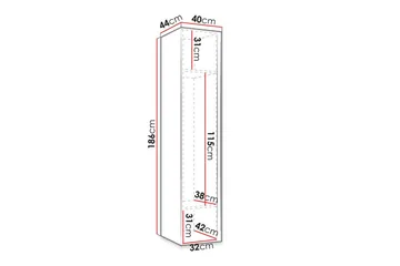 Dunvegan Highboard White - Oppbevaring - Skap - Oppbevaringsskap
