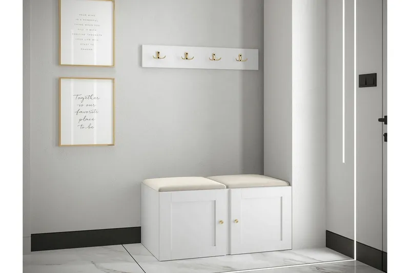 Dunvegan Highboard White - Oppbevaring - Skap - Oppbevaringsskap