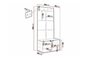 Dunvegan Highboard White - Oppbevaring - Skap - Oppbevaringsskap